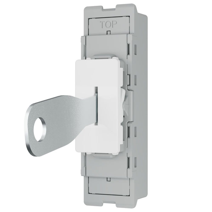 BG GridLite MPCDW12KY Evolve 20A 16AX SP 2-Way Key Switch Module - White