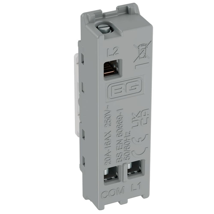 BG GridLite MPCDW12KY Evolve 20A 16AX SP 2-Way Key Switch Module - White