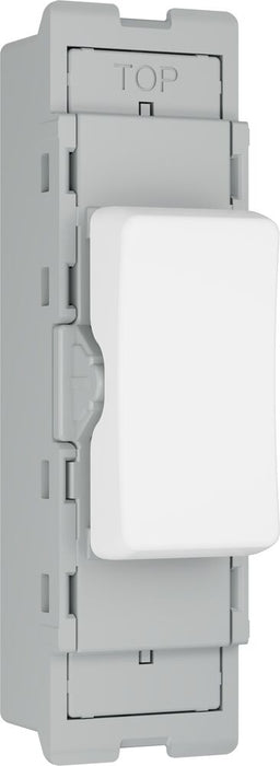 BG GridLite MPCDW142C Evolve 20A SP 2-Way Retractive (Centre Off) Switch Module - White