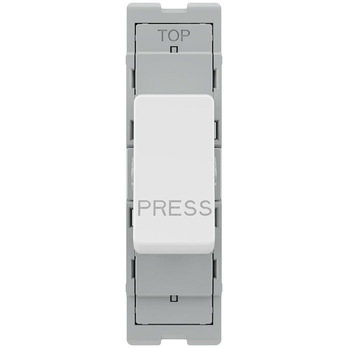 BG GridLite MPCDW142PR Evolve 20A 2-Way Retractive Switch Module "PRESS" - White