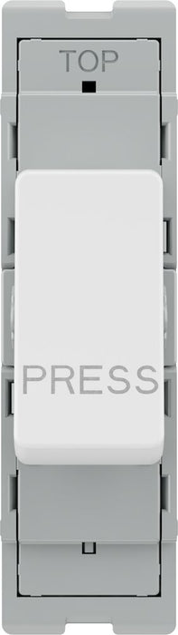 BG GridLite MPCDW14PR Evolve 20A 1-Way Retractive Switch Module "PRESS" - White
