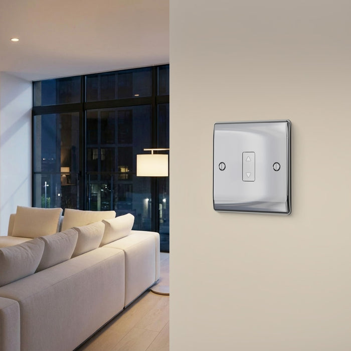 BG GridLite MPCTDM 100W Master Touch LED Dimmer Module - Polished Chrome