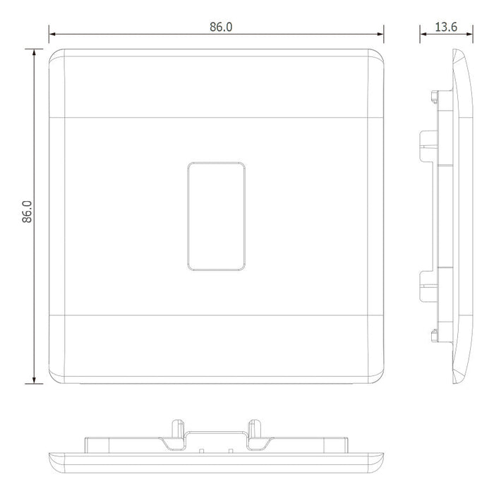 BG GridLite MPM1 Part M 1G Grid Front Plate