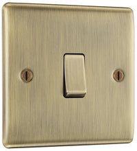 BG NAB13 Nexus Metal 20A 16AX Intermediate Light Switch - Antique Brass