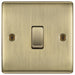 BG NAB13 Nexus Metal Intermediate Light Switch 10A - Antique Brass - westbasedirect.com