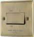 BG NAB15 Nexus Metal Fan Isolator Switch TP 10A - Antique Brass - westbasedirect.com