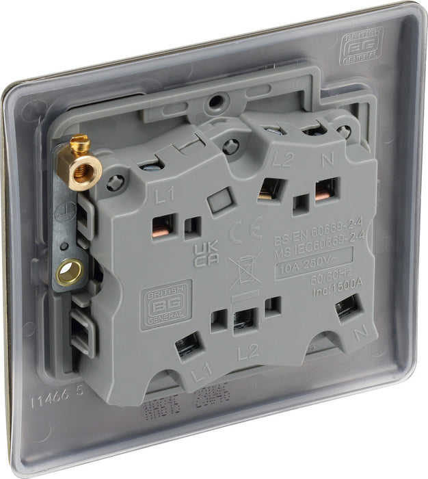 BG NAB15 Nexus Metal Fan Isolator Switch TP 10A - Antique Brass - westbasedirect.com