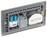 BG NAB69 Nexus Metal Quadplex TV FM SAT (x2) - Antique Brass - westbasedirect.com