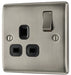 BG NBI21B Nexus Metal Single Socket 13A /Black Insert - Brushed Iridium - westbasedirect.com