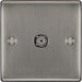 BG NBI60 Nexus Metal TV Aerial Socket - Brushed Iridium - westbasedirect.com