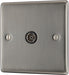 BG NBI60 Nexus Metal TV Aerial Socket - Brushed Iridium - westbasedirect.com