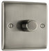 BG NBI81 Nexus Metal 2-Way Single Trailing Edge Dimmer Push On/Off - Brushed Iridium - westbasedirect.com