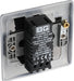 BG NBI81 Nexus Metal 2-Way Single Trailing Edge Dimmer Push On/Off - Brushed Iridium - westbasedirect.com