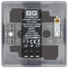 BG NBI81 Nexus Metal 2-Way Single Trailing Edge Dimmer Push On/Off - Brushed Iridium - westbasedirect.com