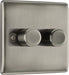 BG NBI82 Nexus Metal 2-Way Double Trailing Edge Dimmer Push On/Off - Brushed Iridium - westbasedirect.com