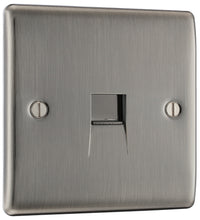 BG NBIBTM1 Nexus Metal Master Telephone Socket - Brushed Iridium