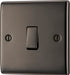 BG NBN12 Nexus Metal Single Light Switch 10A - Black Nickel (10 Pack) - westbasedirect.com