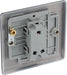 BG NBN12 Nexus Metal Single Light Switch 10A - Black Nickel - westbasedirect.com