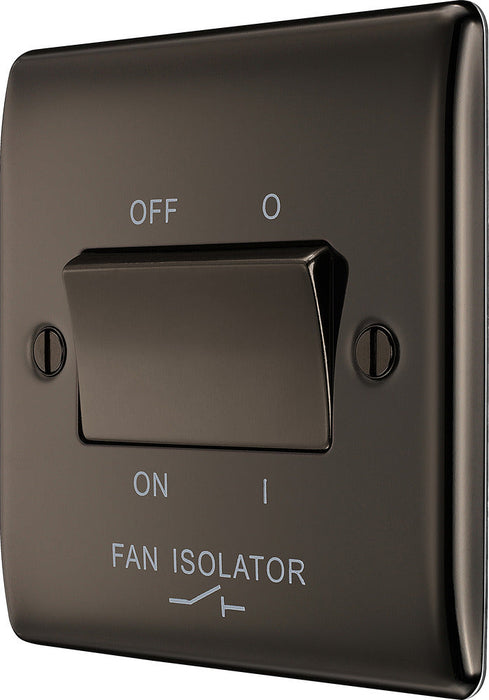 BG NBN15 Nexus Metal Fan Isolator Switch TP 10A - Black Nickel - westbasedirect.com