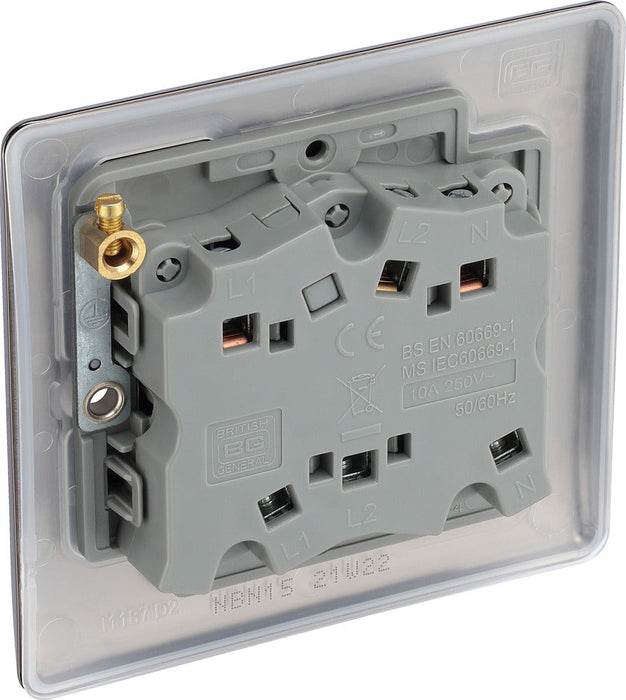 BG NBN15 Nexus Metal Fan Isolator Switch TP 10A - Black Nickel - westbasedirect.com