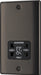 BG NBN20B Nexus Metal Dual Voltage Shaver Socket - Black Nickel - westbasedirect.com