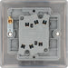 BG NBN42 Nexus Metal Double Light Switch 10A - Black Nickel (5 Pack) - westbasedirect.com