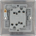 BG NBN42 Nexus Metal Double Light Switch 10A - Black Nickel - westbasedirect.com