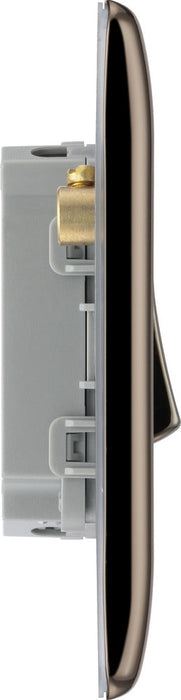 BG NBN44 Nexus Metal Quad Light Switch 10A - Black Nickel - westbasedirect.com