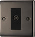 BG NBN62 Nexus Metal Isolated TV Aerial Socket - Black Nickel - westbasedirect.com