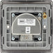 BG NBN67 Nexus Metal Triplex TV/FM/Sat Socket - Black Nickel - westbasedirect.com