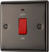 BG NBN74 Nexus Metal 45A DP Single Plate + Neon - Black Nickel - westbasedirect.com