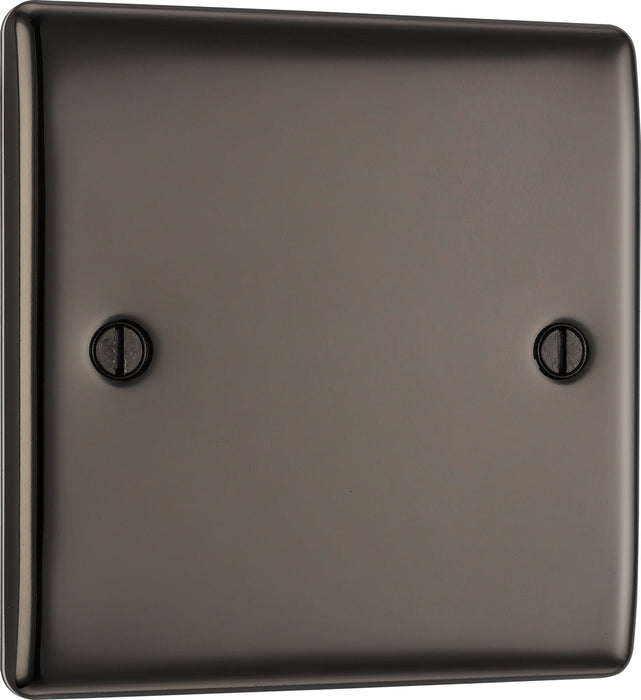 BG NBN94 Nexus Metal Single Blanking Plate - Black Nickel - westbasedirect.com