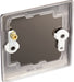 BG NBN94 Nexus Metal Single Blanking Plate - Black Nickel - westbasedirect.com