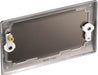 BG NBN95 Nexus Metal Double Blanking Plate - Black Nickel - westbasedirect.com