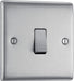 BG NBS12 Nexus Metal 10AX 2-Way Single Light Switch - Brushed Steel (10 Pack) - westbasedirect.com