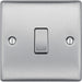 BG NBS12 Nexus Metal 10AX 2-Way Single Light Switch - Brushed Steel (5 Pack) - westbasedirect.com