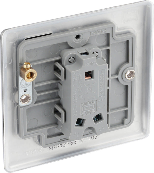 BG NBS12 Nexus Metal 10AX 2-Way Single Light Switch - Brushed Steel (5 Pack) - westbasedirect.com