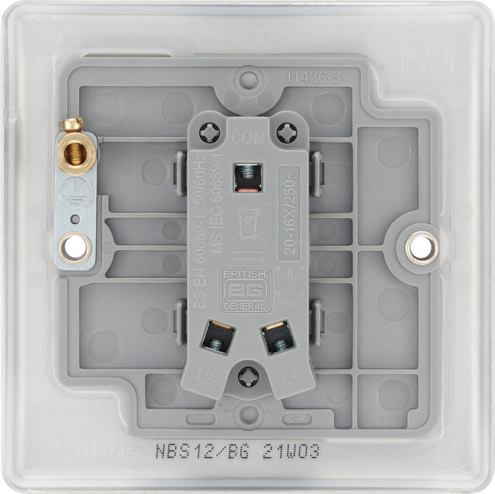 BG NBS12 Nexus Metal 10AX 2-Way Single Light Switch - Brushed Steel (5 Pack) - westbasedirect.com