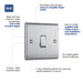 BG NBS12 Nexus Metal 10AX 2-Way Single Light Switch - Brushed Steel (5 Pack) - westbasedirect.com