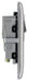 BG NBS21B Nexus Metal Single Socket 13A /Black Insert - Brushed Steel (5 Pack) - westbasedirect.com