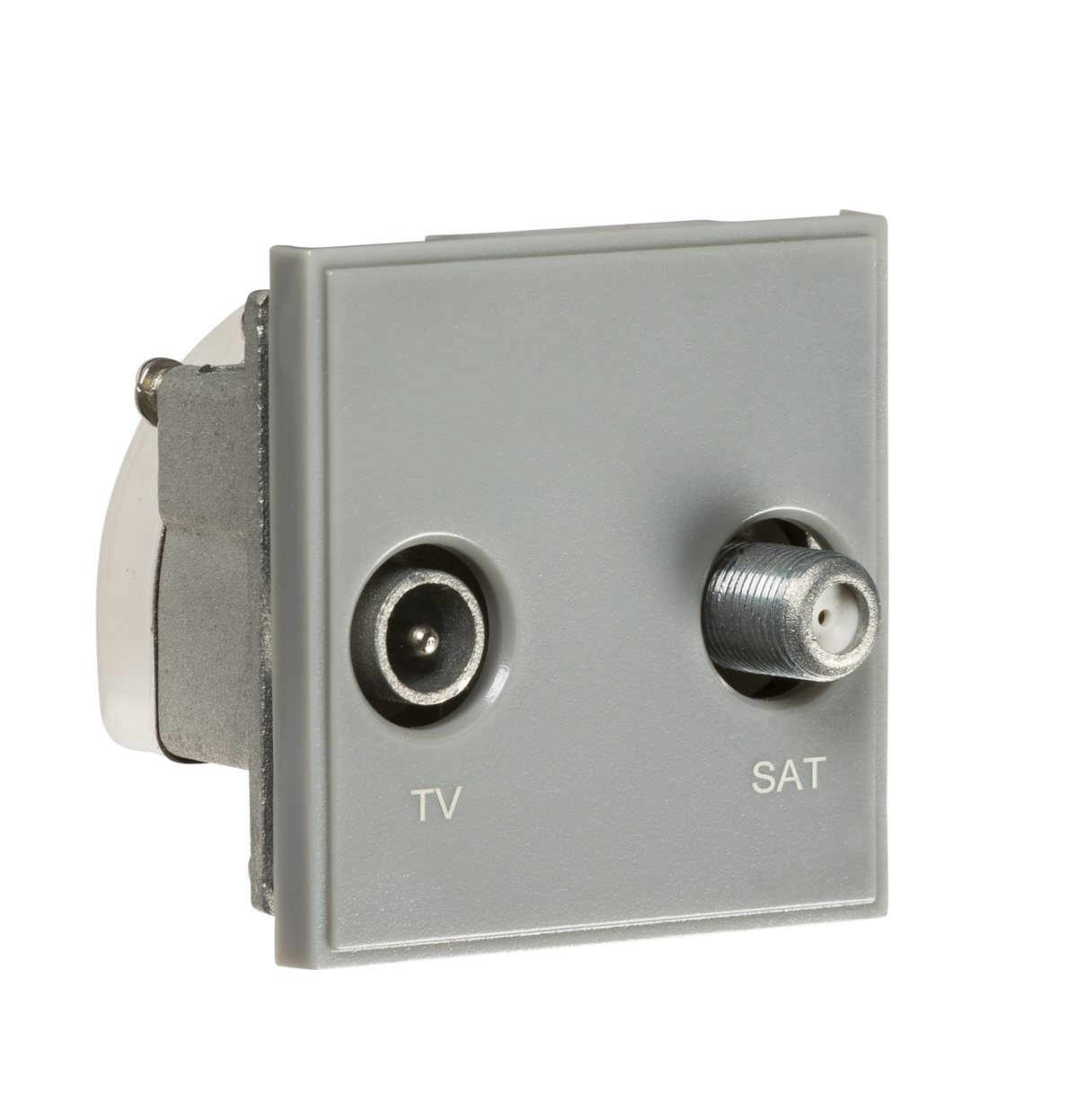 Knightsbridge NETDISATGY Diplex TV/SAT TV Outlet Module 50x50mm - Grey ...