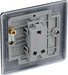 BG NFB12 Nexus Metal Single Light Switch 10A - Matt Black + Black Rocker (5 Pack) - westbasedirect.com