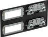 BG NFB222EM8B Nexus Metal 2x 2G Socket 13A + 2x 4 Module Aperture - Matt Black + Black Rocker - westbasedirect.com