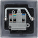 BG NFB29B Nexus Metal Unswitched Round Pin Socket 5A - Black Insert - Matt Black - westbasedirect.com