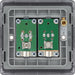 BG NFB66 Nexus Metal Diplex TV/FM Socket - Black Insert - Matt Black + Black Rocker - westbasedirect.com