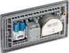 BG NFB68 Nexus Metal Triplex TV/FM/Sat Socket + Return & Tel. - Black Insert - Matt Black + Black Rocker - westbasedirect.com