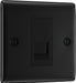 BG NFBBTM1 Nexus Metal Master Telephone Socket - Matt Black - westbasedirect.com