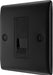 BG NFBBTS1 Nexus Metal Slave Telephone Socket - Matt Black - westbasedirect.com