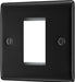 BG NFBEMS1 Nexus Metal Single Euro Module Faceplate - Matt Black - westbasedirect.com