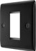 BG NFBEMS1 Nexus Metal Single Euro Module Faceplate - Matt Black - westbasedirect.com